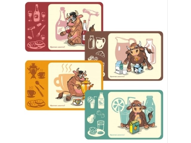 Салфетка Забавный бычок 41х26 см МТ88-382